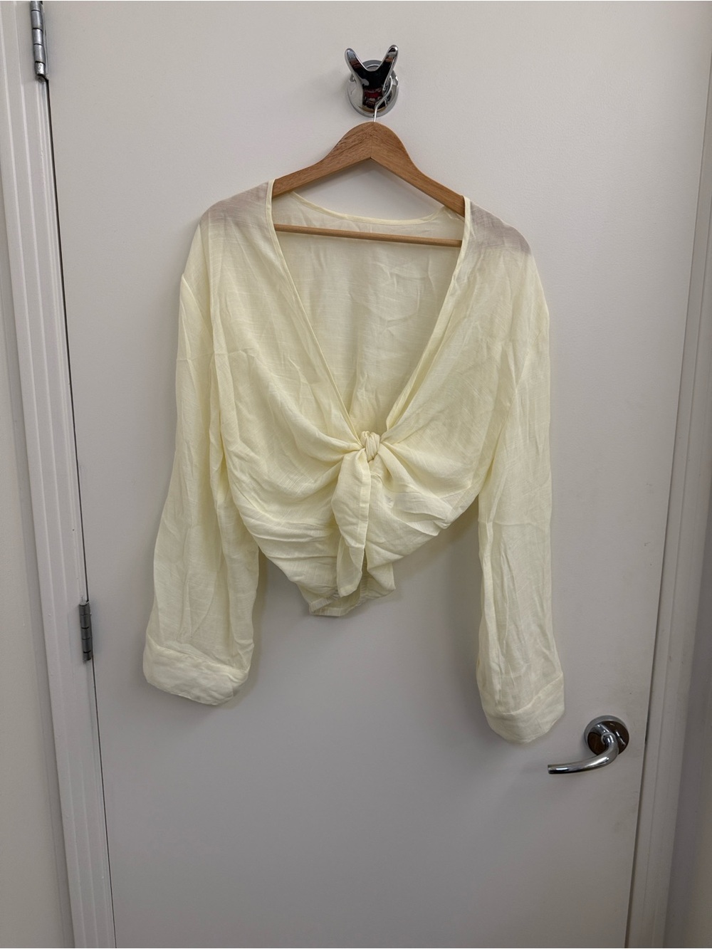 Monday Swimwear Knot-Front Coverup Top Size Small